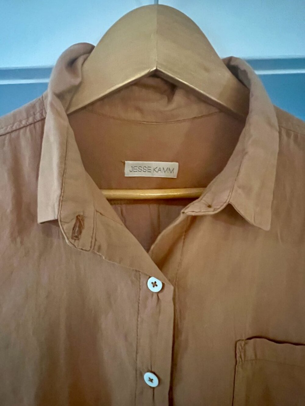 Jesse Kamm  Long Sleeve Button-Up Blouse - Picture 3 of 3